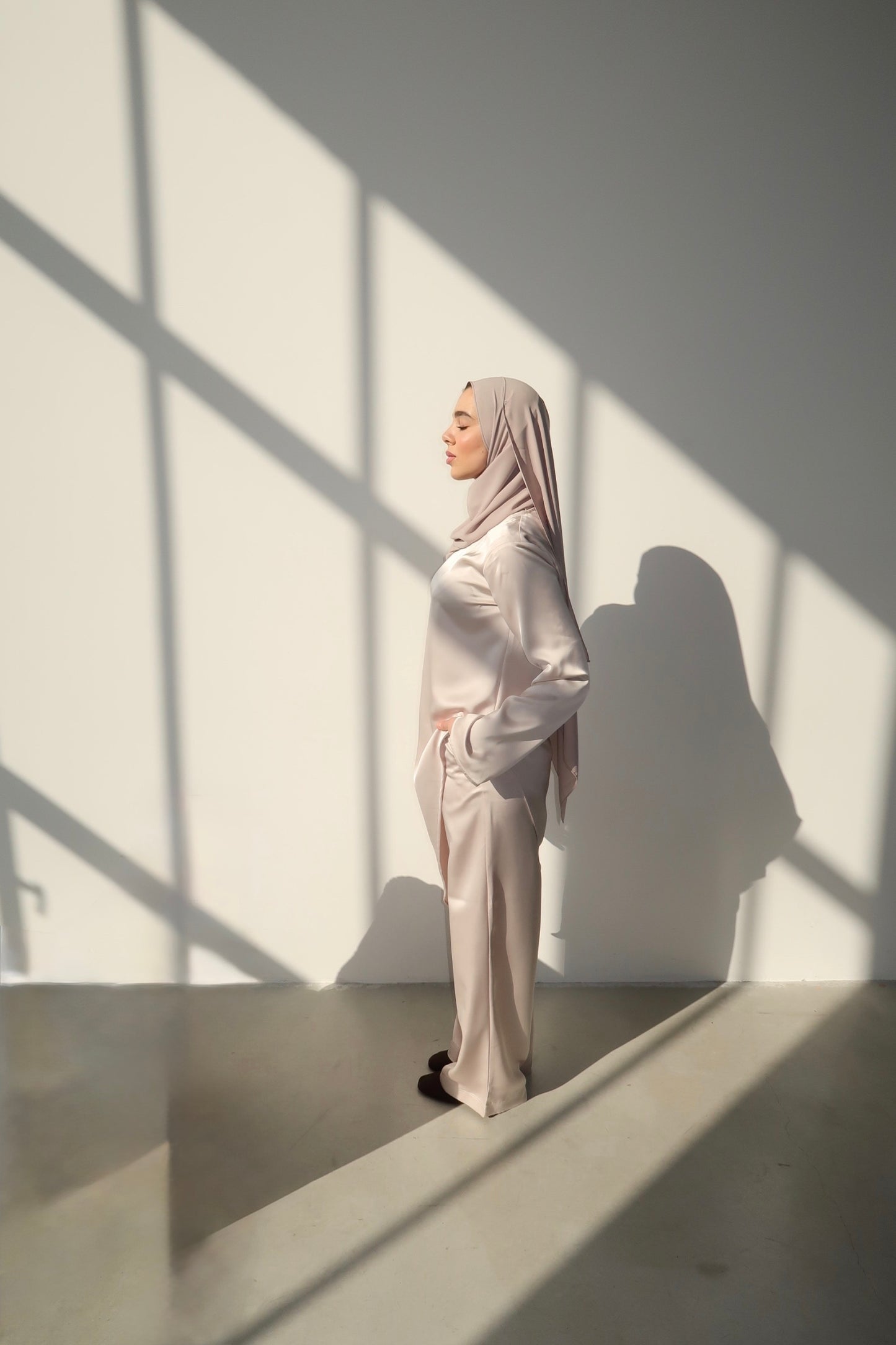 The Refined Asymmetric Blouse - Lumière