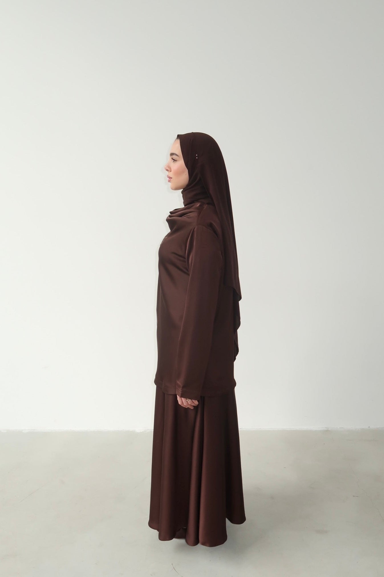 The Fluid Silhoutte Blouse - Ébène